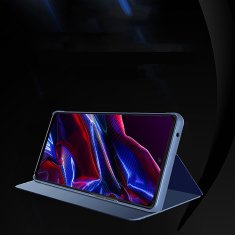 HURTEL Svetleča etui z zapiralko za Xiaomi Redmi Note 12 5G / Poco X5 Pro 5G Clear View Case črna