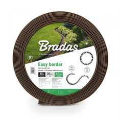 Bradas Obroba za cvetlično korito, rjava 10m x 50mm EASY BORDER BR-OBEBR5010SET