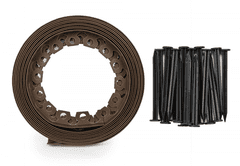Bradas Obroba za cvetlično korito, rjava 10m x 50mm EASY BORDER BR-OBEBR5010SET