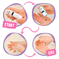COLOP Štampiljka za učenje umivanja rok, bela/roza