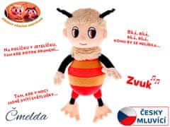 Teddies Bee Bear Zgodbe Čmrljev pliš 29 cm s pesmicami na baterije