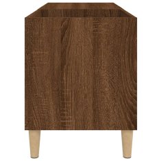 Vidaxl Omarica za gramofonske plošče rjavi hrast 84,5x38x48cm inž. les