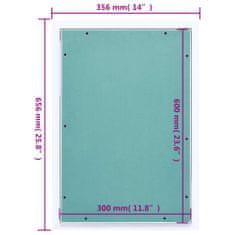 Vidaxl Revizijska vrata z alu okvirjem in mavčno ploščo 300x600 mm