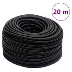 Vidaxl Hibridna zračna cev črna 0,6" 20 m guma in PVC