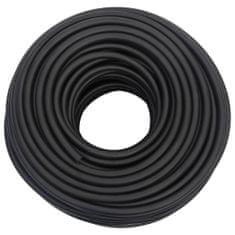 Vidaxl Hibridna zračna cev črna 0,6" 20 m guma in PVC