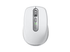 MX Anywhere 3S miška, Bluetooth, DarkField laser, siva