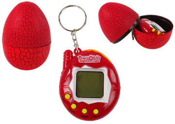 slomart Lean Toys Tamagotchi v jajcu - elektronska igrača, rdeča