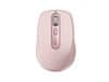 Logitech MX Anywhere 3S miška, Bluetooth, DarkField laser, roza