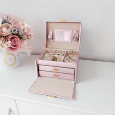MG Jewelery Box škatla za nakit, roza