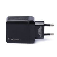 slomart wozinsky omrežni polnilec usb z 2 priključkoma (usb, usb c) 20 W črn