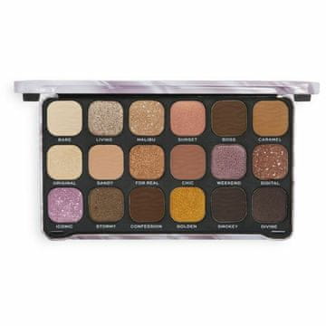 Makeup Revolution Paleta senčil za oči Forever Flawless (Shadow Palette Nude Silk) 19,8 g