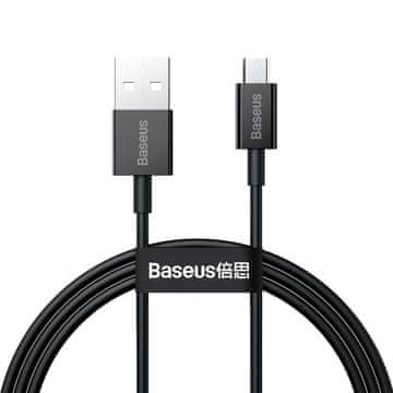 BASEUS CAMYS-01 vrhunski kabel za hitro polnjenje podatkov MicroUSB 2A 1m črn