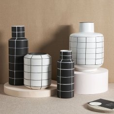 Andrea Fontebasso Vaza Frame h37cm / črna / keramika