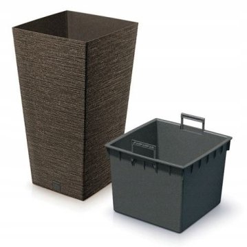 shumee Rjav plastični lonec z vložkom Furu Square 26,5 cm