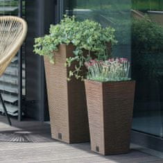 shumee Rjav plastični lonec z vložkom Furu Square 24 cm