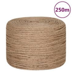Vidaxl Vrv iz jute 250 m dolžina 8 mm debelina