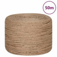 Vidaxl Vrv iz jute 50 m dolžina 8 mm debelina