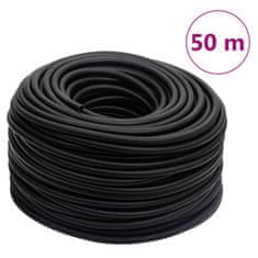Vidaxl Hibridna zračna cev črna 0,6" 50 m guma in PVC