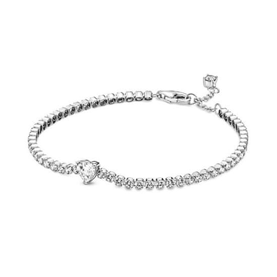 Pandora Romantična srebrna zapestnica Timeless 590041C01