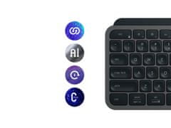 Logitech MX Keys S Combo miška in tipkovnica, grafitna (920-011614)