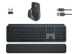 Logitech MX Keys S Combo miška in tipkovnica, grafitna (920-011614)