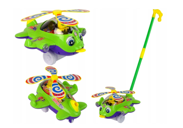 shumee Letalo Potiskalec Bell Stick Pilot Green