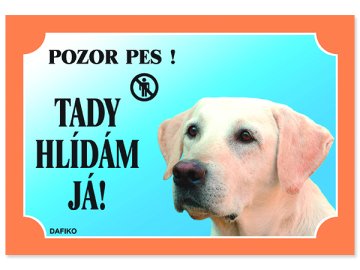 DAFIKO Tabulka labradorský retriever světlý 1 ks