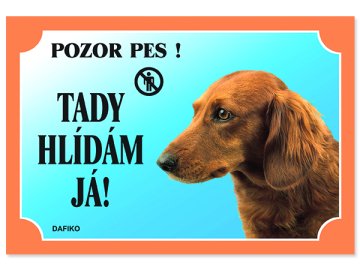 DAFIKO Tabulka jezevčík dlouhosrstý 1 ks
