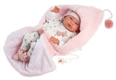 Llorens 73886 NEW BORN DOLL - realistična dojenčkova lutka z vinilnim telesom - 40 cm