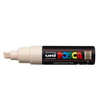 Uni-ball Posca akrilni marker PC-8K, 8 mm, bež barve (s široko rezano konico)