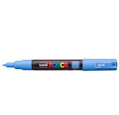 Uni-ball Posca akrilni marker PC-1M, 0,7 - 1 mm, nebesno moder (z zelo tanko konico)