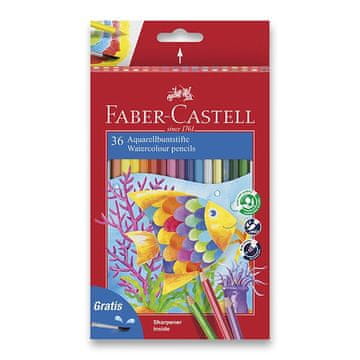 Faber-Castell Akvarelne barvice - 36 barv + čopič