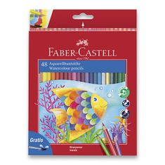 Faber-Castell Akvarelne barvice 48 barv + čopič