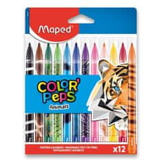 Maped Otroški flomastri Color'Peps Animals 12 barv