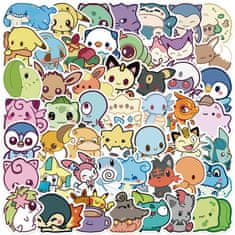 Northix Nalepke - Pokémon in Kawaii -style - 50 kom 
