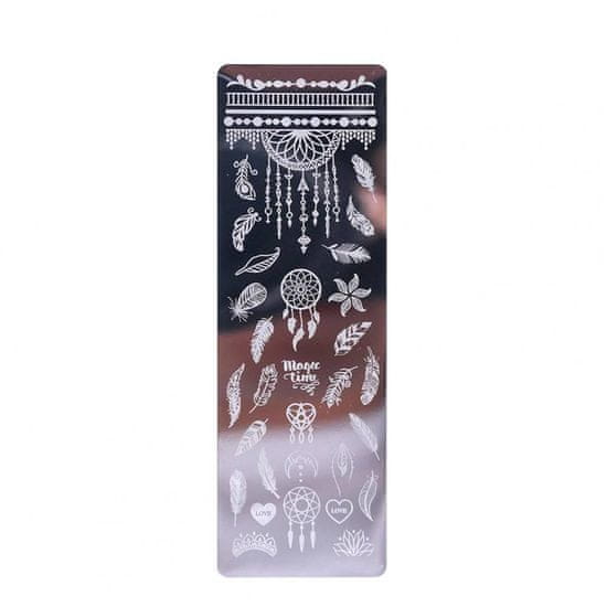 Northix Šablone za nail art - perje