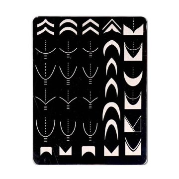 Northix Šablone za nail art - francoska manikura