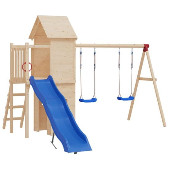 Vidaxl Gugalnica z vrvmi 2 kosa modra 37x15 cm polieten
