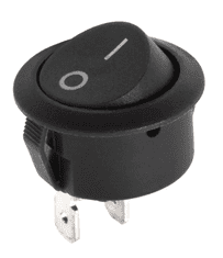 Kemot STIKALO 0-1 220V/6A za montažo fi: 22mm črne barve
