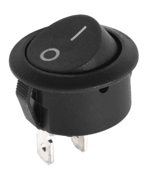 Kemot STIKALO 0-1 220V/6A za montažo fi: 22mm črne barve
