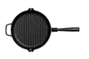 Litoželezna črna grill ponev z železnim ročajem Ø 28 cm
