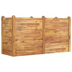 Vidaxl Vrtna visoka greda 160x60x84 cm trden akacijev les
