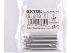 Extol Craft Rezalniki zalezovan, nastavljeno 4ks, průměr3,2-4-6-6,3mm, HSS6542