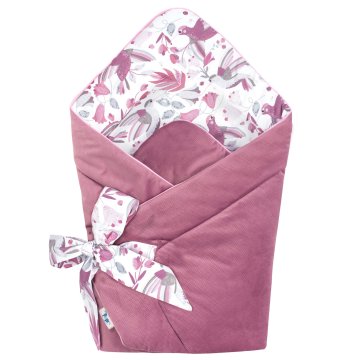 Inny Pepi stožec - praktični ovitek Kolibri s starim rožnatim žametom - RK-1-HUM-VR