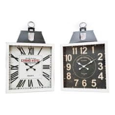 DKD Home Decor Stenska ura DKD Home Decor 60 x 6 x 89 cm Crystal Black White Iron Traditional MDF Wood (2 enoti)