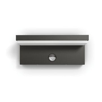 Philips Vrtna svetilka LED fasadna stenska svetilka BUSTAN IR myGarden 2x4,5W 2700K IP44 s senzorjem gibanja