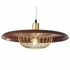 DKD Home Decor Stropna svetilka DKD Home Decor Brown Metal Golden (45 x 45 x 18 cm)