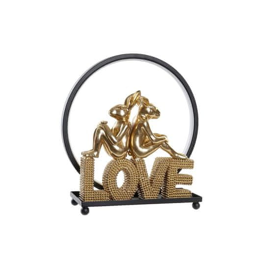 DKD Home Decor Svetlobna dekoracija DKD Home Decor Love Rabbit Resin (30 x 11 x 31,5 cm)