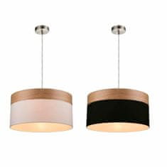 DKD Home Decor Stropna svetilka DKD Home Decor Bela črna Večbarvna srebrna Naravna kovina 50 W Scandi 220 V 30 x 40 cm 38 x 38 x 25 cm (2 enoti)