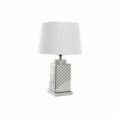 DKD Home Decor Namizna svetilka DKD Home Decor Mozaik Porcelan Zlati Poliester Bela 220 V 60 W (35 x 35 x 57 cm)